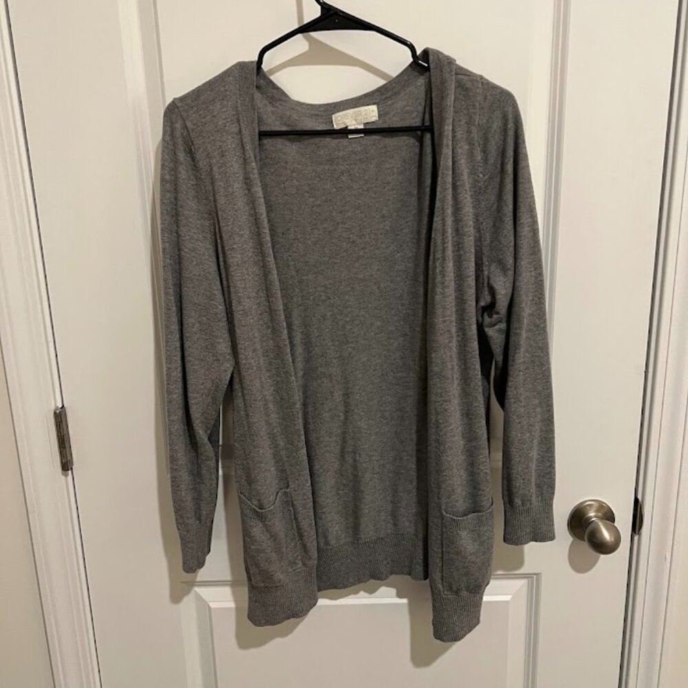 Forever 21 Plus Gray Long Sleeve Cardigan Size 2XL